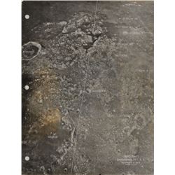 Gene Cernan’s Apollo 17 Flown CSM Lunar Landmark Map