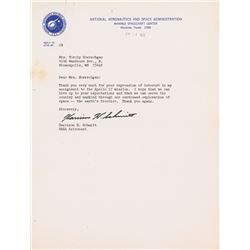 Harrison Schmitt Typed Letter Signed