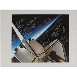 Astronaut Signed Space Shuttle Canvas