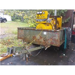 SINGLE AXLE UTILITY TRAILER, TILT BOX, SURGE BREAKS LOCATED OUTSIDE