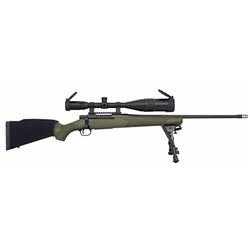 Mossberg 27924 Patriot Night Train Bolt 308 Winchester/7.62 NATO 22" 5+1 Synthetic OD Green Stk Blue
