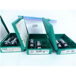 3 RCBS die sets