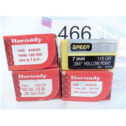 4 boxes 7mm bullets