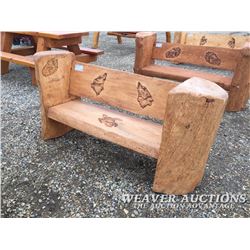 ORNAMENTAL LOG BENCH