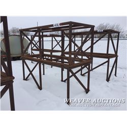 (2) STEEL PALLET RACKS