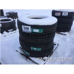 (4) AUPLUS 11R22.5 16 PLY TRUCK TIRES