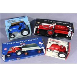 FOUR ERTL TOY TRACTORS