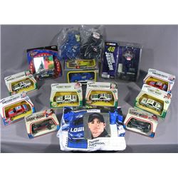 BOX LOT OF 14 PIECES OF RACING MEMORABILIA