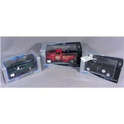 THREE WELLY DIE CAST 1:24 SCALE CARS