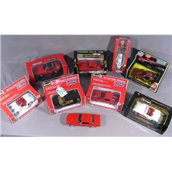 GROUP OF EIGHT DIE CAST METAL 1:24 SCALE SPORTS CARS