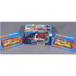 THREE MATCH BOX CITY VEHICLES