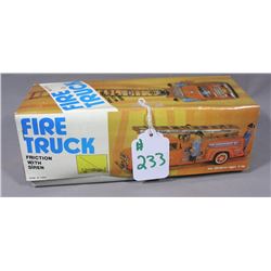VINTAGE TIN FIRE TRUCK