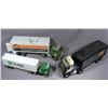 Image 1 : THREE VINTAGE ERTL SEMI TRUCKS WITH TRAILERS