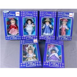 GROUP OF SIX VOGUE "GINNY" DOLLS