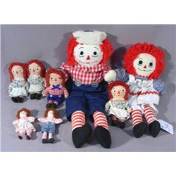 BOX LOT OF VINTAGE "RAGGETY ANN & ANDY"