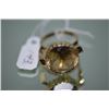 Image 1 : Lady's 14kt yellow gold and smoky quartz gemstone ring