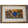 Image 1 : Framed limited edition First Nations print signed by artist B.Marion 905/1225