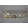 Image 1 : Ten Canadian fifty cent pieces all pre-1967