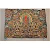 Image 1 : Sino-Tibetan pigmented painted Tangka, 25" in height and 35" in width