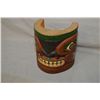 Image 1 : Hand carved Ditidaht First Nations mask signed by artist Gordon Robinson, 8" in height