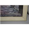 Image 2 : Framed oil on canvas of a harbour signed by artist Wilmer Richter 21" x 27"