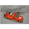 Image 1 : Japanese 1950s battery operated tin toy of a fire truck FD6097 made by Nomura. Working condition and