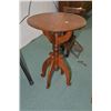 Image 1 : Antique center pedestal tall occasional table