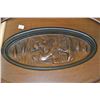 Image 2 : Mid 20th century coffee table with carved cameo and removable glass inset serving tray