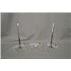 Image 1 : Three pieces of Waterford crystal including two pen holder's with pens and a desk clock