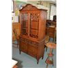 Image 2 : Double pedestal Regency style mahogany dining table with six chairs including one carver, extra inse