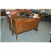 Image 1 : Canadiana oak mirrored back sideboard with two door and three drawers