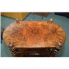 Image 2 : Exquisite Victorian burl walnut Canterbury with inlaid galley topper, fretwork panels and original p
