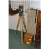 Image 1 : Keuffler & Esser German made transit with original oak case and tri-pod stand