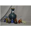 Image 1 : Selection of Oriental collectibles including an 8" high Cloisonné vases, a selection of stone, glass