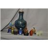 Image 2 : Selection of Oriental collectibles including an 8" high Cloisonné vases, a selection of stone, glass