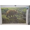 Image 1 : Unframed limited edition print "Grizzly and Cubs' pencil signed by artist Robert Bateman, 2168/2250 