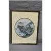 Image 3 : Lot of four framed Oriental motif prints depicting the four seasons