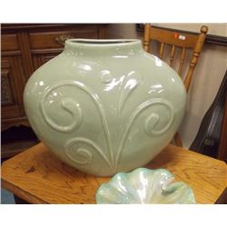 LARGE GREEN VASE