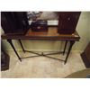 Image 1 : WROUGHT IRON BASE HALL TABLE