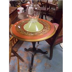 ROUND INLAID SIDE TABLE  - AS-IS