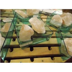 TRAY OF ASSORTED HIMALAYAN SALT - NOT TRAY - 2 PC