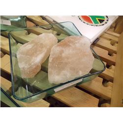 TRAY OF ASSORTED HIMALAYAN SALT - NOT TRAY - 2 PC