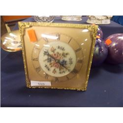 VINTAGE BRASS CLOCK - MADE IN  GT BRITAIN - PETTI POINT FACE