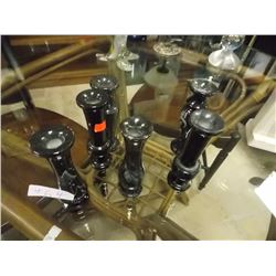 MARBLE CANDLE HOLDERS - 6 TTL
