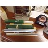 Image 1 : LOT OF MISC - RULERS, VINTAGE SLIDE RULES, HOLE PUNCH  AND MORE