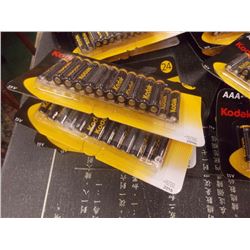 CASE OF KODAK XTRA LIFE ALKALINE BATTERIES - 4 pks PKS OF 24 BATTERIES