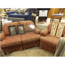 LOVE SEAT AND CHAIR