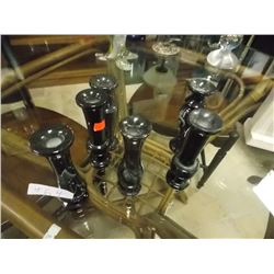 MARBLE CANDLE HOLDERS - 6 TTL