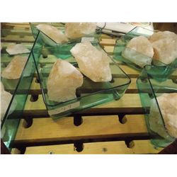 TRAY OF ASSORTED HIMALAYAN SALT - NOT TRAY - 2 PC