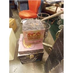 RETRO TRIFLE BOWL - PARTY DIP BOWL - 26 PC PUNCH BOWL SET = 3 PC TTL - IN ORIGINAL BOXES